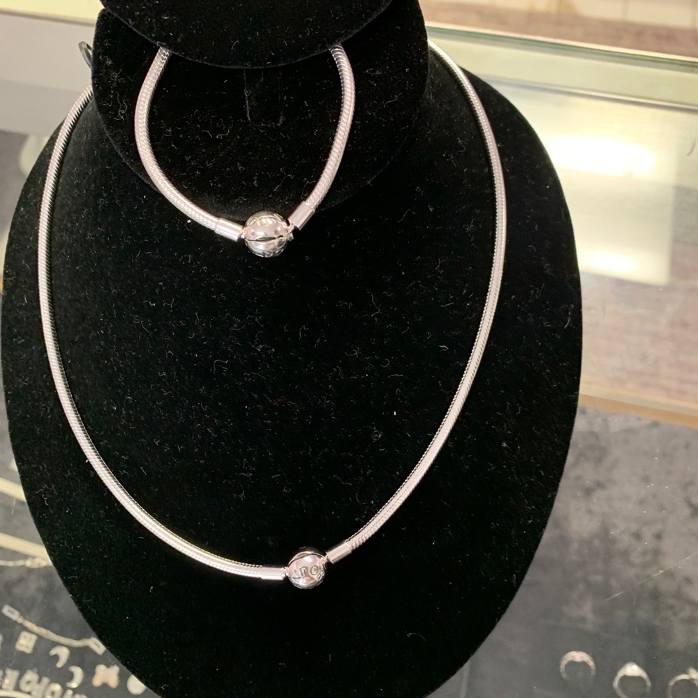 Pandora necklace and bracelet